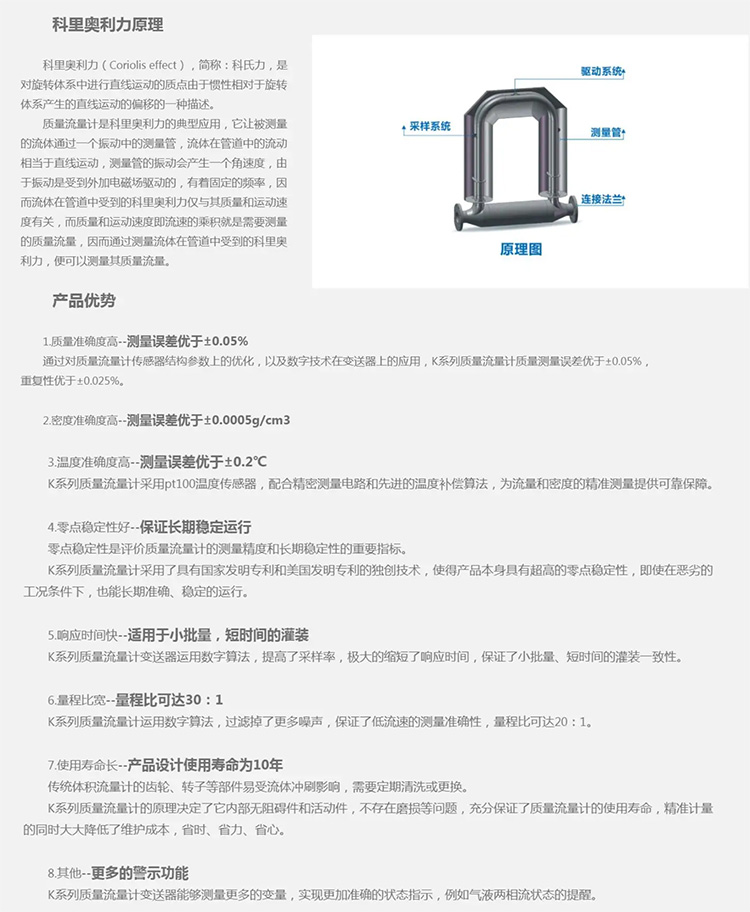 科里奧利質量流量計工作原理及產(chǎn)品優(yōu)勢